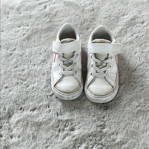 Nike White and Pink Legacy Sneakers